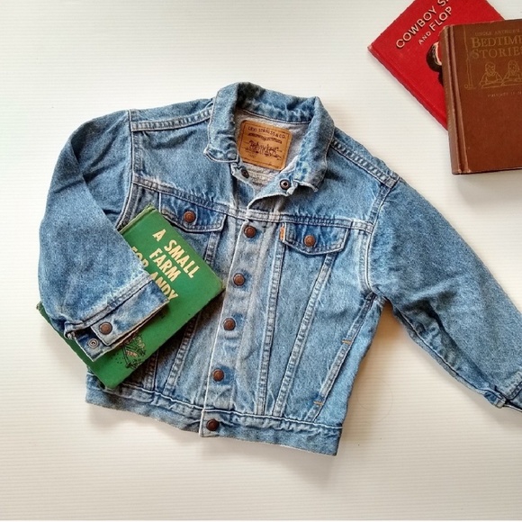 Levi's Other - Vintage orange tab Levi's kids jean jacket